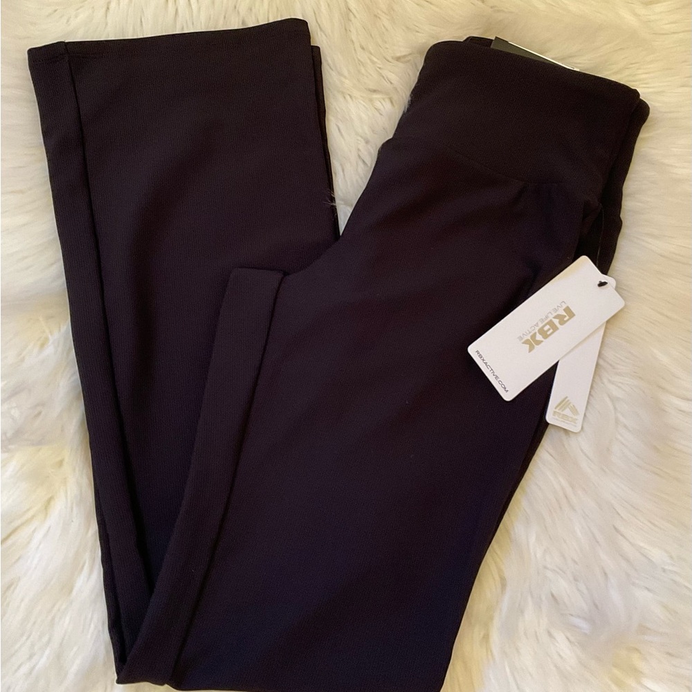 RBX Performance Rib Boot Cut Pants - NWT - Size Medium - Black - Picture 3 of 9